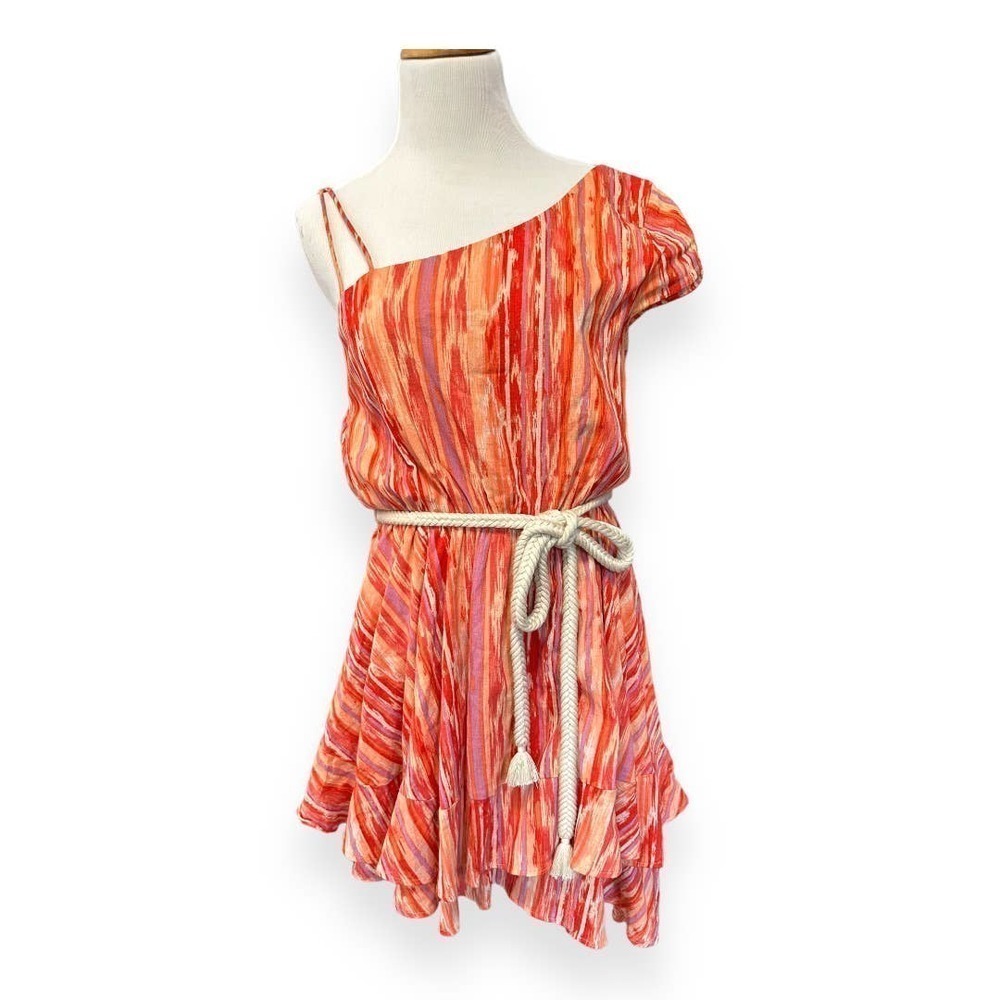 Free People Heart Shaped Face Mini Dress in Orange/Multi Fits Size XS/S